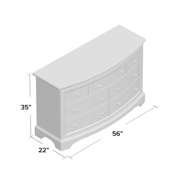 Bertini Pembrooke 7 Drawer Dresser & Reviews Wayfair